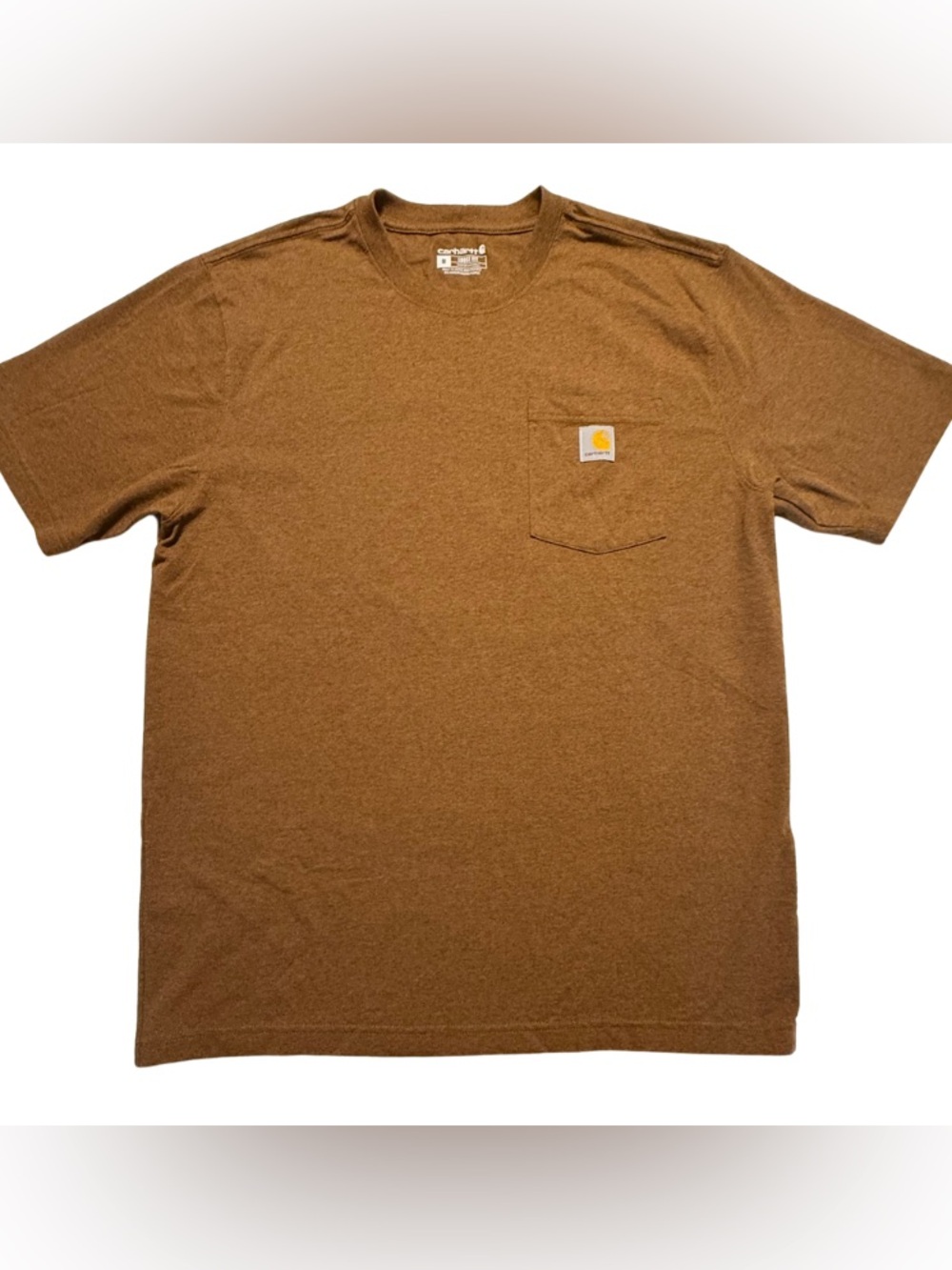 Carharrt Men’s Tee Shirt, Brown, Size M, Workwear